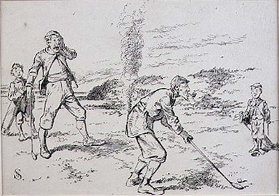 The Absent Minded Golfer, ilustração da revista 