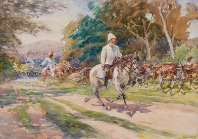 Um oficial colonial, possivelmente Haiti, c.1900 de Henry Sandham