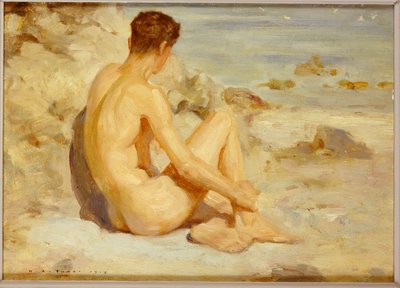 Menino na praia, 1912 de Henry Scott Tuke