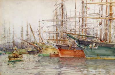 Porto de Gênova, 1904 de Henry Scott Tuke