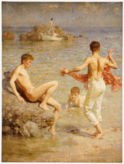 Águas Brilhantes, 1910 de Henry Scott Tuke