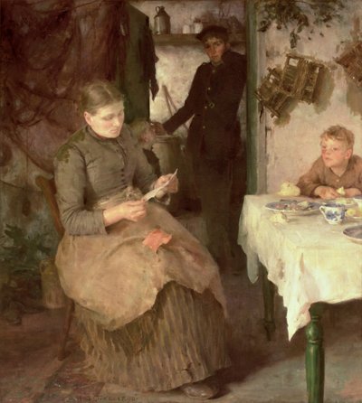 A Mensagem, 1890 de Henry Scott Tuke