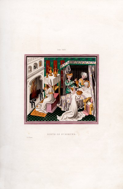 Nascimento de St. Edmund, 1433, 1843. de Henry Shaw