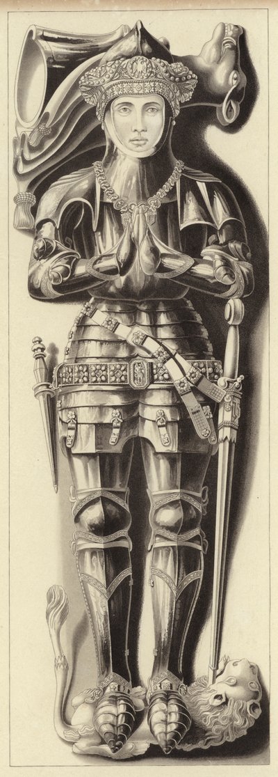 Efígie de Sir Richard Vernon de Henry Shaw
