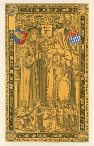 De um bronze, na igreja de St Mary Key Ipswich, 1525 de Henry Shaw
