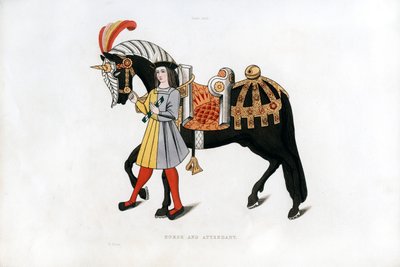 Cavalo e assistente, c1511, 1843. de Henry Shaw