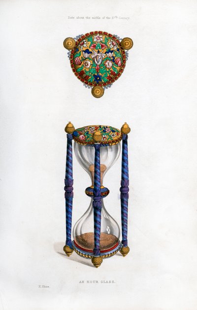 Ampulheta, meados do século XVII, 1843. de Henry Shaw