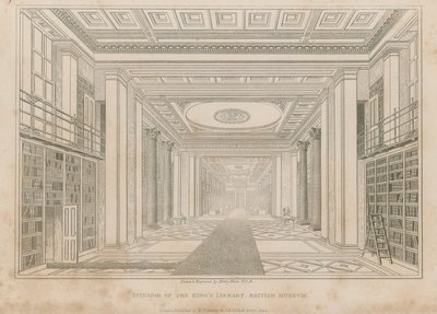 Interior da Biblioteca do Rei, Museu Britânico de Henry Shaw