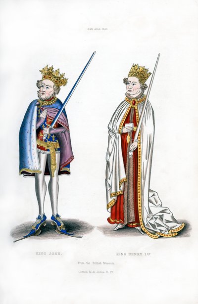 Rei João e Rei Henrique I, c1440, 1843. de Henry Shaw