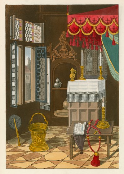 Parte de um quarto, de uma imagem por John Schoorel, c 1520 de Henry Shaw