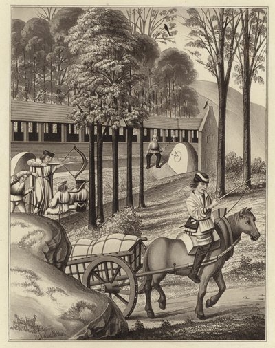 Atirando na bunda, data 1496 de Henry Shaw