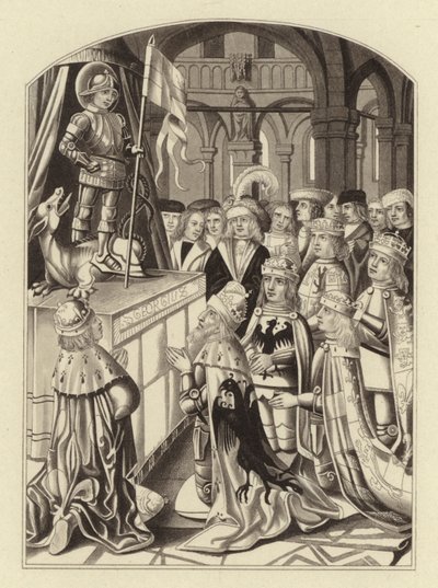 Soberanos da Europa adorando São Jorge de Henry Shaw