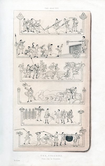 As estações, c1050, 1843. de Henry Shaw