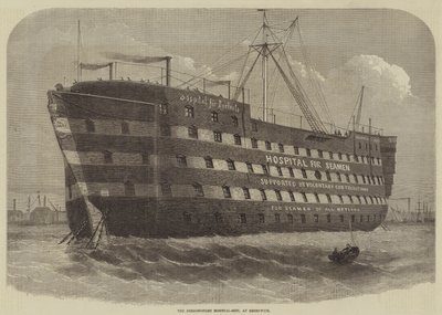 O navio-hospital Dreadnought, em Greenwich de Henry Spernon Tozer