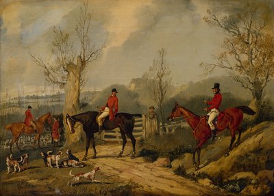 O Encontro Sobre o Portão (petróleo) de Henry Sr Alken