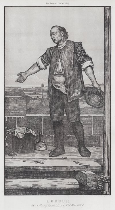 Trabalho (gravura) de Henry Stacey (after) Marks