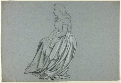 Perfil de uma mulher sentada de Henry Stacy Marks