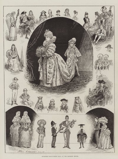 Juvenile Fancy-Dress Ball na casa da mansão de Henry Stephen Ludlow