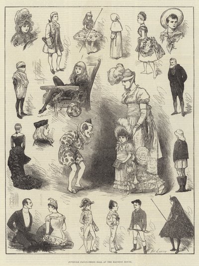 Juvenile Fancy-Dress Ball na casa da mansão de Henry Stephen Ludlow