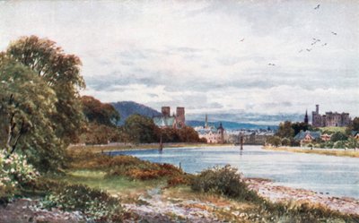 Inverness a partir da proximidade das ilhas (litografia a cores) de Henry Sutton Palmer