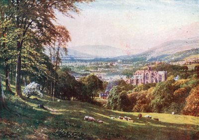 Melrose, Roxburghshire (litografia a cores) de Henry Sutton Palmer