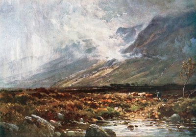 Moor and Mountain, Ross-Shire (litografia a cores) de Henry Sutton Palmer