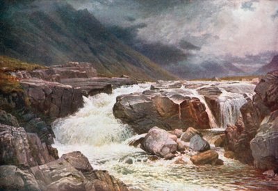 River Coe, Glencoe, Argyllshire (litografia a cores) de Henry Sutton Palmer