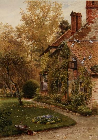 Em volta da minha casa: A Side of the Cottage, Elm Grove, Ripley, Surrey de Henry Sutton Palmer
