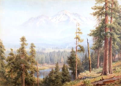 Shasta - Nuvens de neve, Califórnia, c.1910 (aguarela) de Henry Sutton Palmer