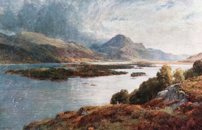 As ilhas de Loch Maree, Ross-Shire (litografia a cores) de Henry Sutton Palmer