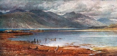 Morven Hills a partir de Appin, Argyllshire (litografia a cores) de Henry Sutton Palmer