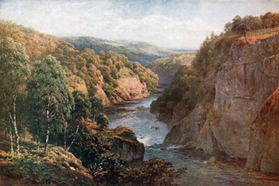 O rio Glass perto de Beauty, Inverness-Shire (litografia a cores) de Henry Sutton Palmer