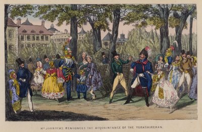 Ilustração para Jorrocks Jaunts e Jollities (cor litho) de Henry Thomas (after) Alken