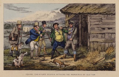Ilustração para Jorrocks Jaunts e Jollities (cor litho) de Henry Thomas (after) Alken