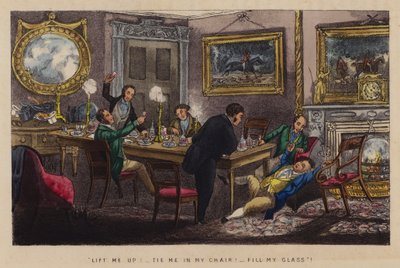 Ilustração para Jorrocks Jaunts e Jollities (cor litho) de Henry Thomas (after) Alken