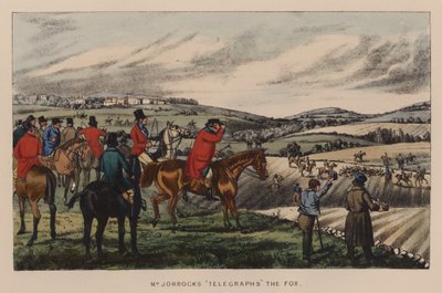 Ilustração para Jorrocks Jaunts e Jollities (cor litho) de Henry Thomas (after) Alken