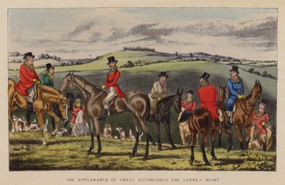 Ilustração para Jorrocks Jaunts e Jollities (cor litho) de Henry Thomas (after) Alken