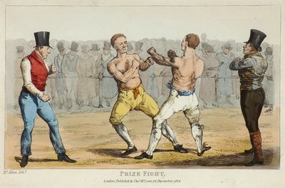 Luta de prémios (gravura colorida) de Henry Thomas (after) Alken
