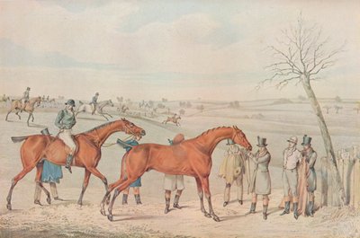 Uma corrida de obstáculos: O vencedor, 1827 de Henry Thomas Alken