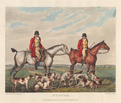 Cavalos [conjunto de seis]: 3. cavalo de caça de Henry Thomas Alken