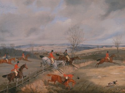 Cena de caça: Desenho da capa de Henry Thomas Alken