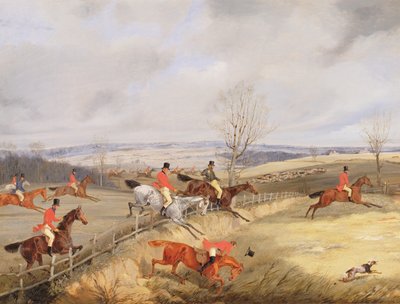 Cena de caça, desenhando a capa de Henry Thomas Alken