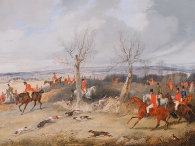 Cena de caça: Em Full Cry, ca. 1840. de Henry Thomas Alken