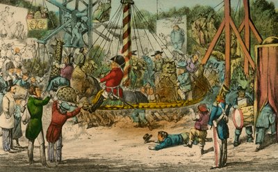 Jorrocks faz uma carona na Festa em St. Cloud, 1838 de Henry Thomas Alken
