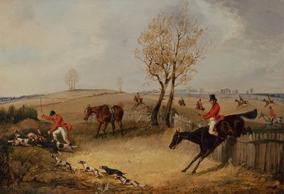 Por cima da cerca (óleo sobre tela) de Henry Thomas Alken