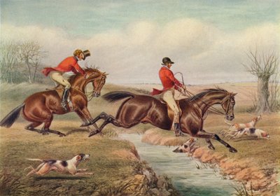 Over the Stream, c1800, 1922 de Henry Thomas Alken