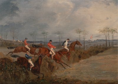 Cenas de uma prova de Steeplechase: Outra Sebes de Henry Thomas Alken