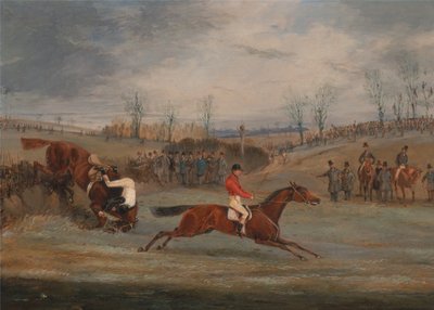 Cenas de uma steeplechase: Perto da chegada de Henry Thomas Alken