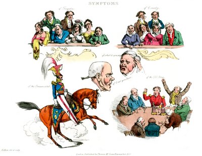 Sintomas de ser divertido, 1822. de Henry Thomas Alken