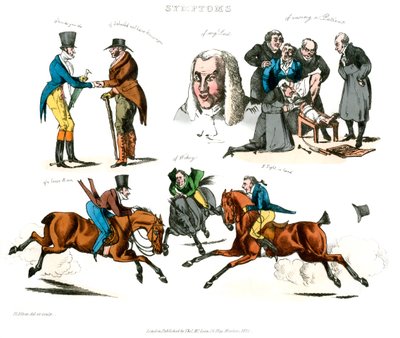 Sintomas de ser divertido, 1822. de Henry Thomas Alken